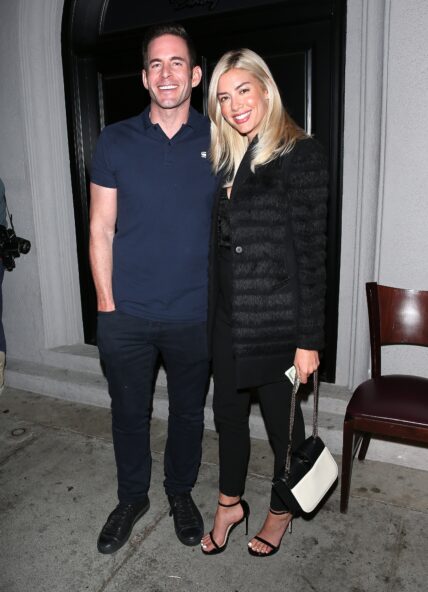 Tarek El Moussa packs on the PDA with Heather Rae Young as they were seen leaving dinner at 'Craigs' Restaurant in West Hollywood, CA