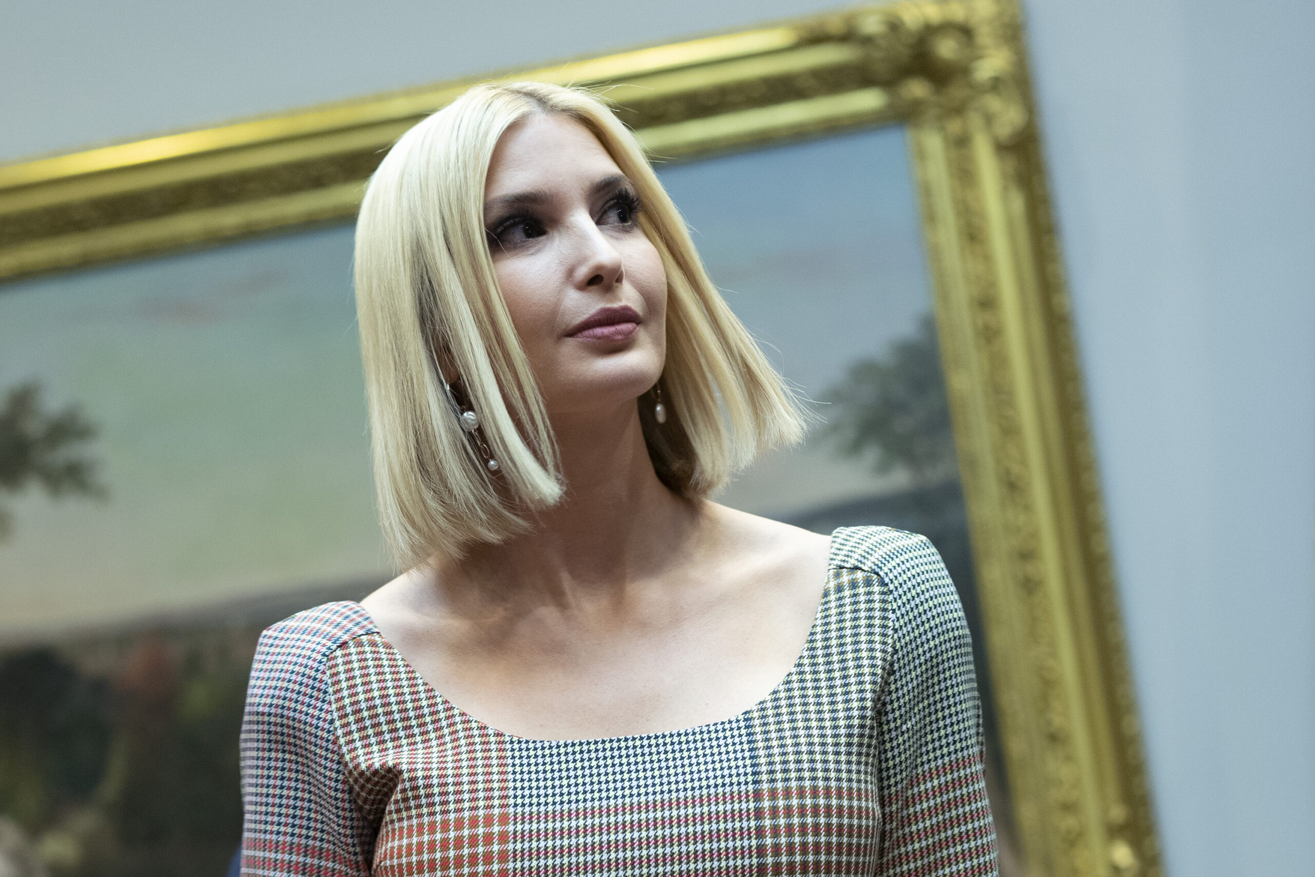 Ivanka Trump attends a congratulatory call to NASA astronauts on Friday October 18, 2019