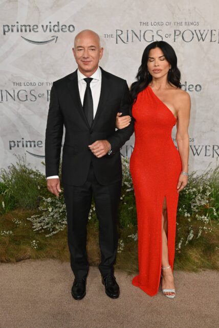 Amazon head Jeff Bezos at LOTR premiere
