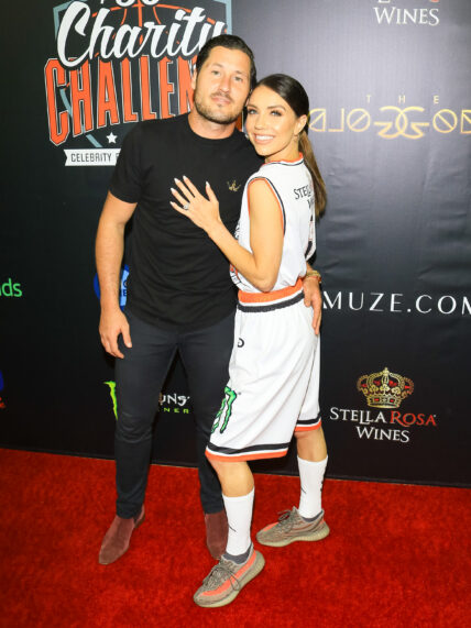 Jenna Johnson and Val Chmerkovskiy at the 2nd Annual Monster Energy $50K Charity Challenge Celebrity Basketball Game