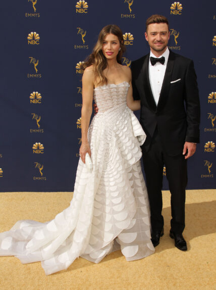 Jessica Biel & Justin Timberlake at the 2018 Emmy Awards