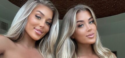 Jessica Rose Gale and Eve Gale twin in bikinis