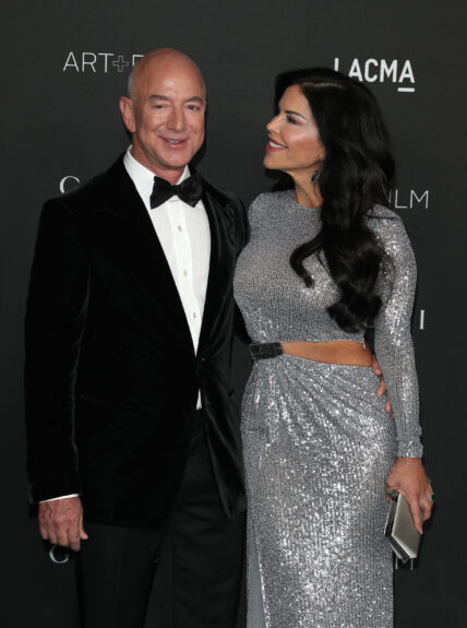 Jeff Bezos and Lauren Sanchez at 2021 LACMA ART+FILM Gala