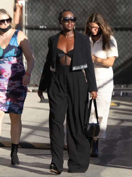 Lupita Nyong'o makes a Jimmy Kimmel Appearance ahead of Wakanda Forever premiere