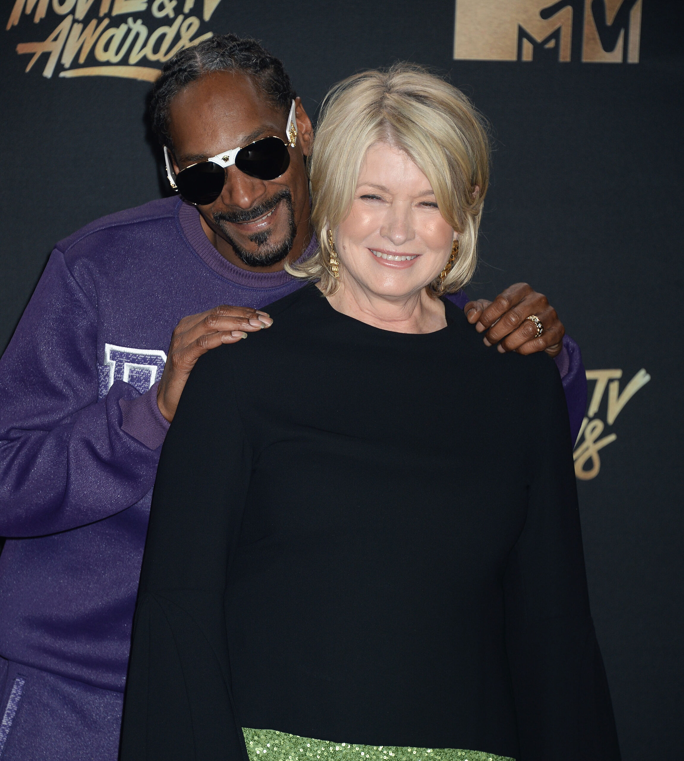 Martha Stewart & Snoop Dogg at the 2017 MTV Movie and TV Awards in Los Angeles