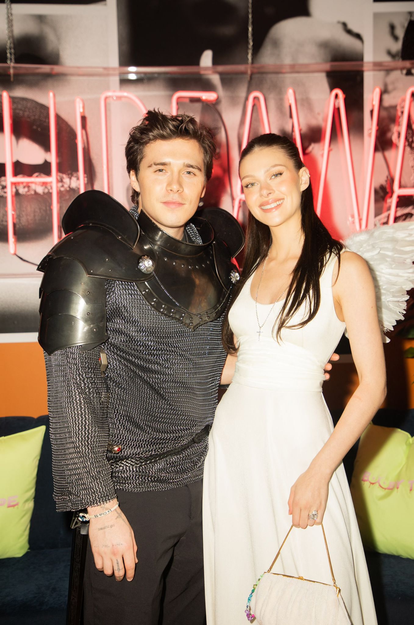 Brooklyn Beckham and Nicole Peltz at the Booby Tape Halloween Party in West Hollywood