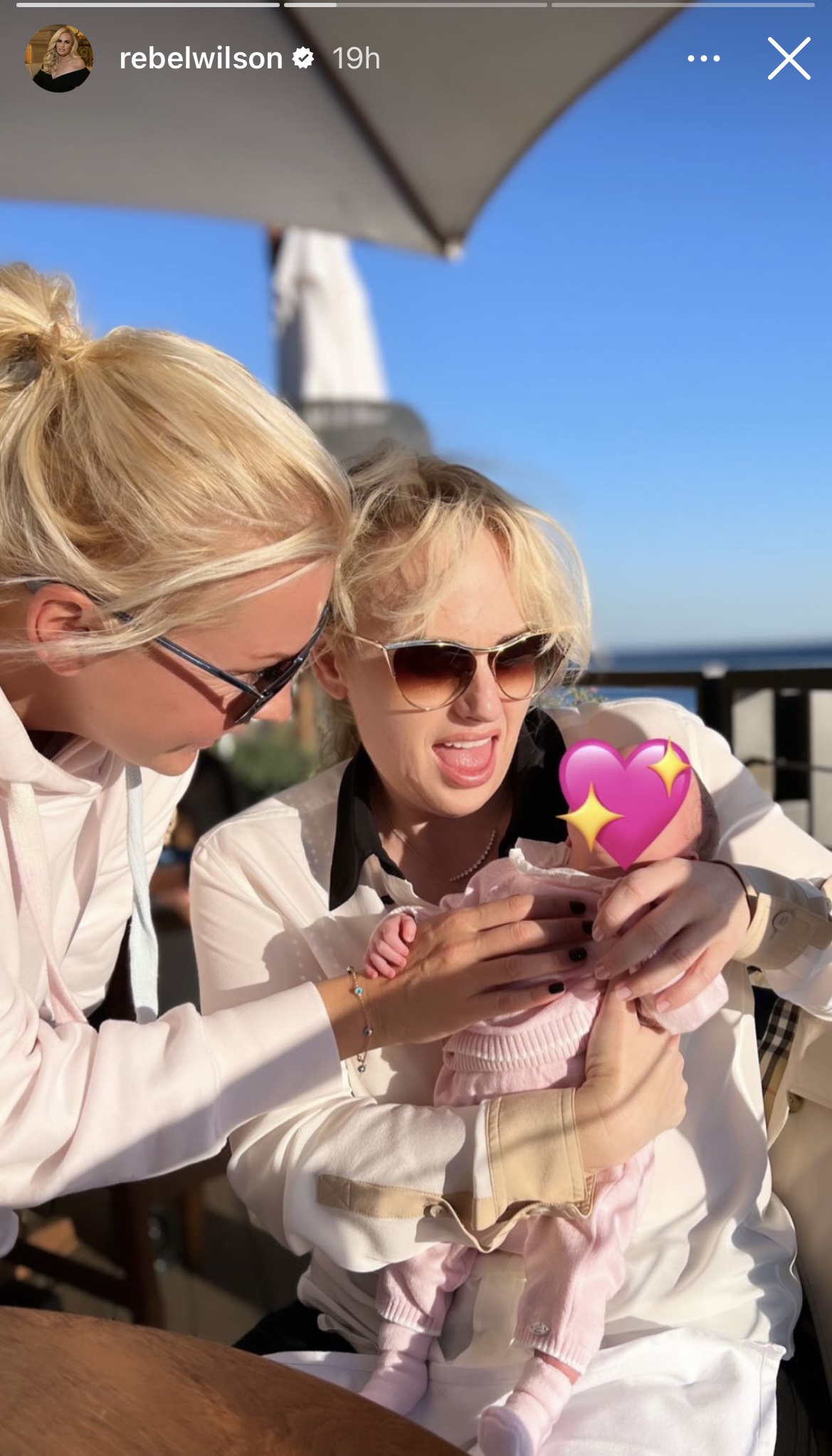 Rebel Wilson and Ramona Agruma hang out with baby Royce.