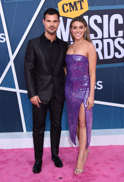Taylor Lautner and his wife Taylor Dome