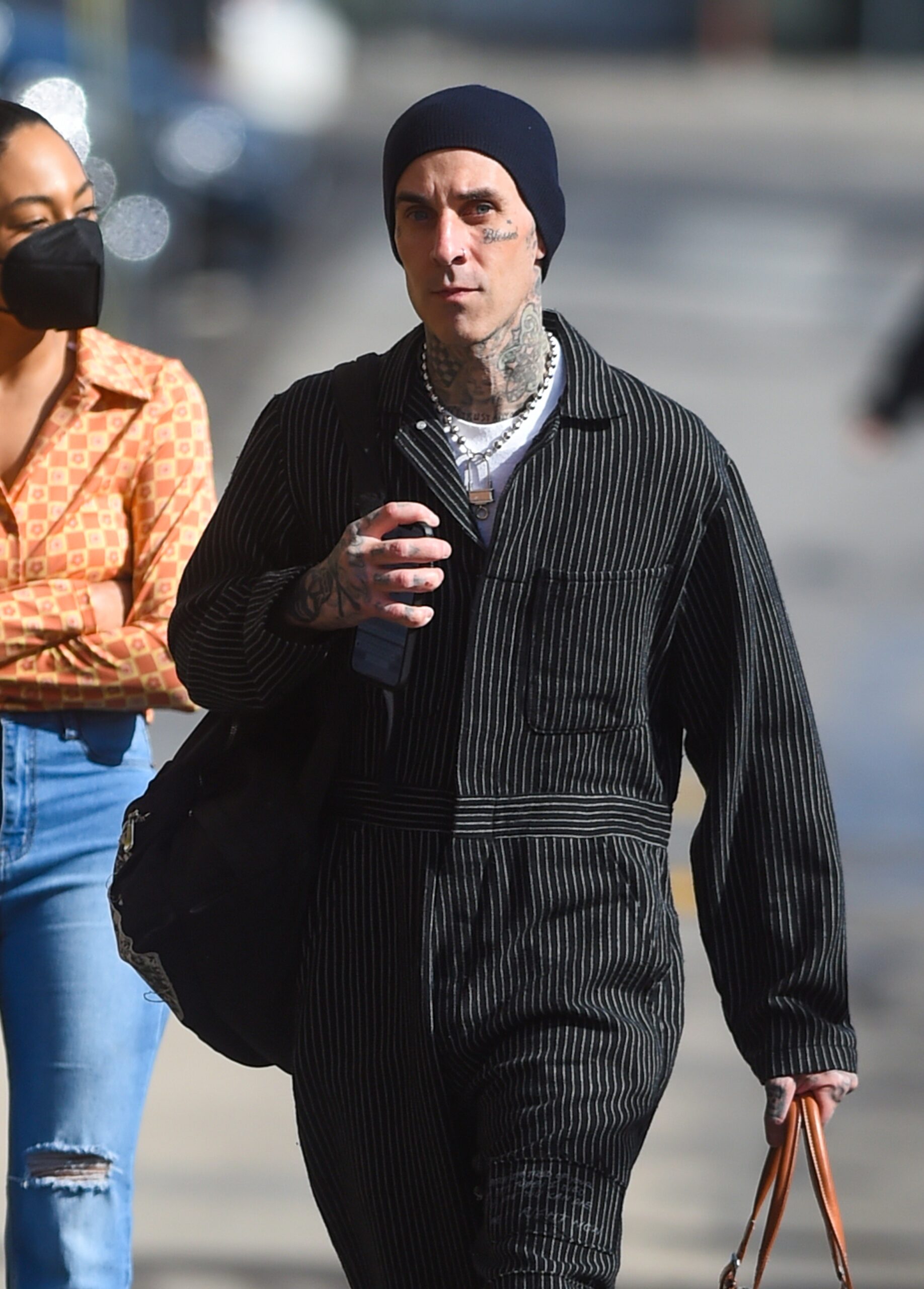 Travis Barker at Jimmy Kimmel Live