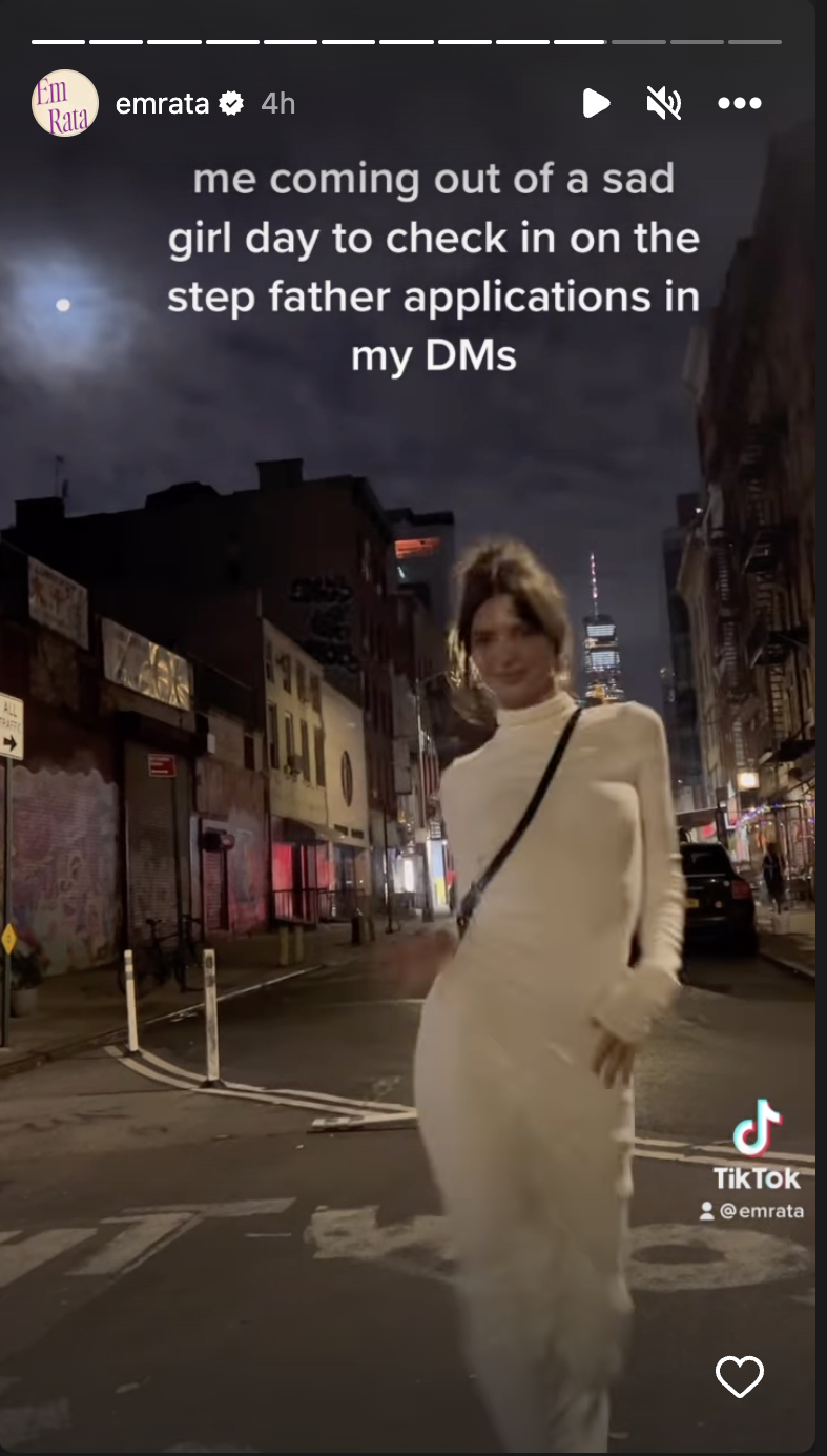 Emily Ratajkowski Is Taking 'Stepfather Applications' Over On IG
