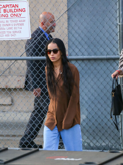 Zoe Kravitz at apos Jimmy Kimmel Live apos