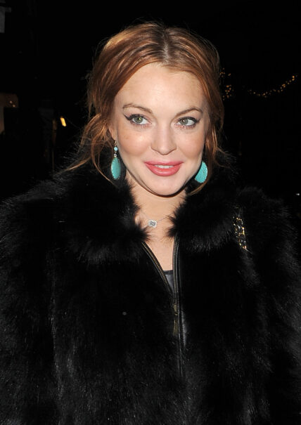 Lindsay Lohan arrives at Nozomi restaurant with her minder and some friends The group stayed for around two hours