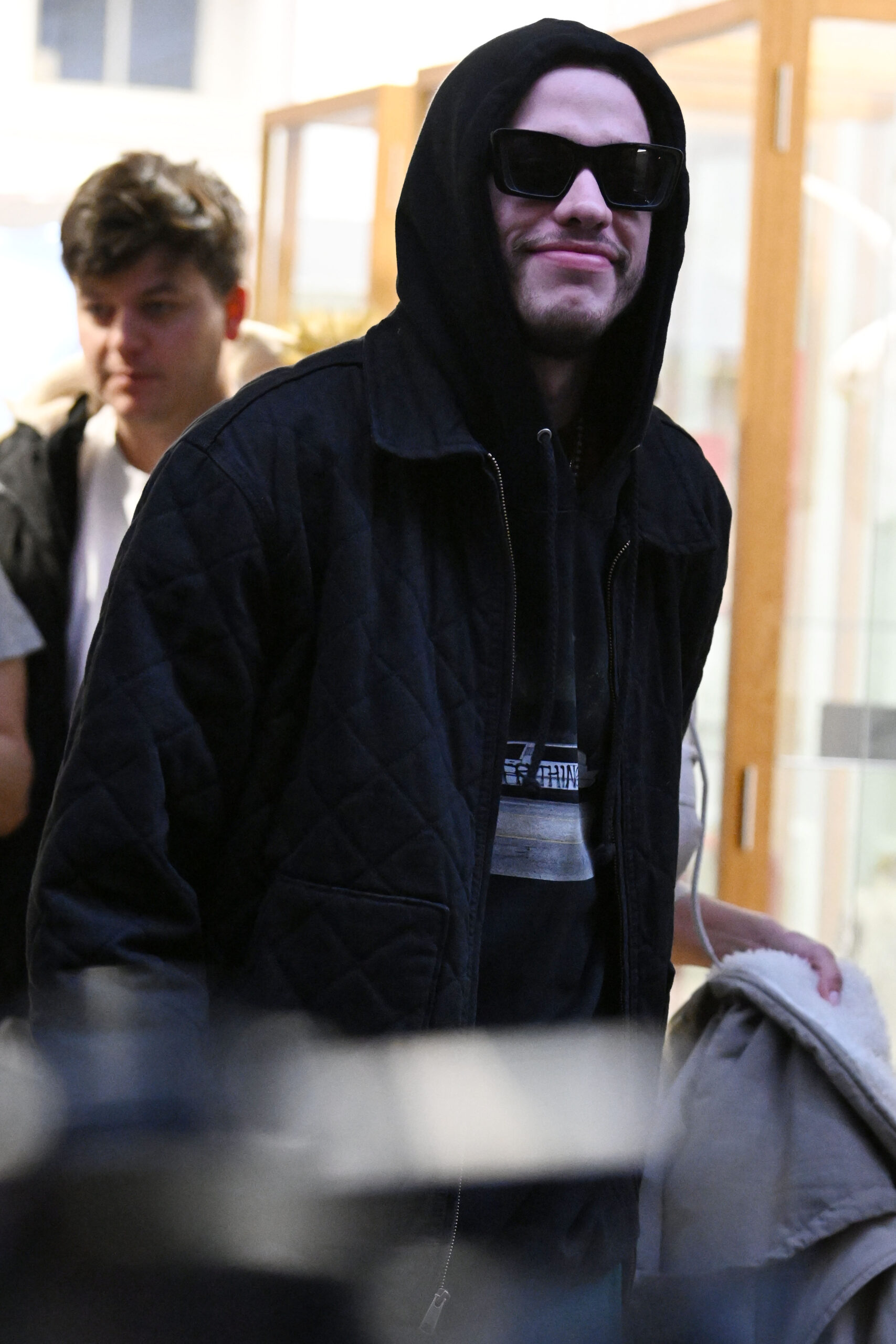 Kim Kardashian and Pete Davidson leaving Dover Street Market in Mayfair