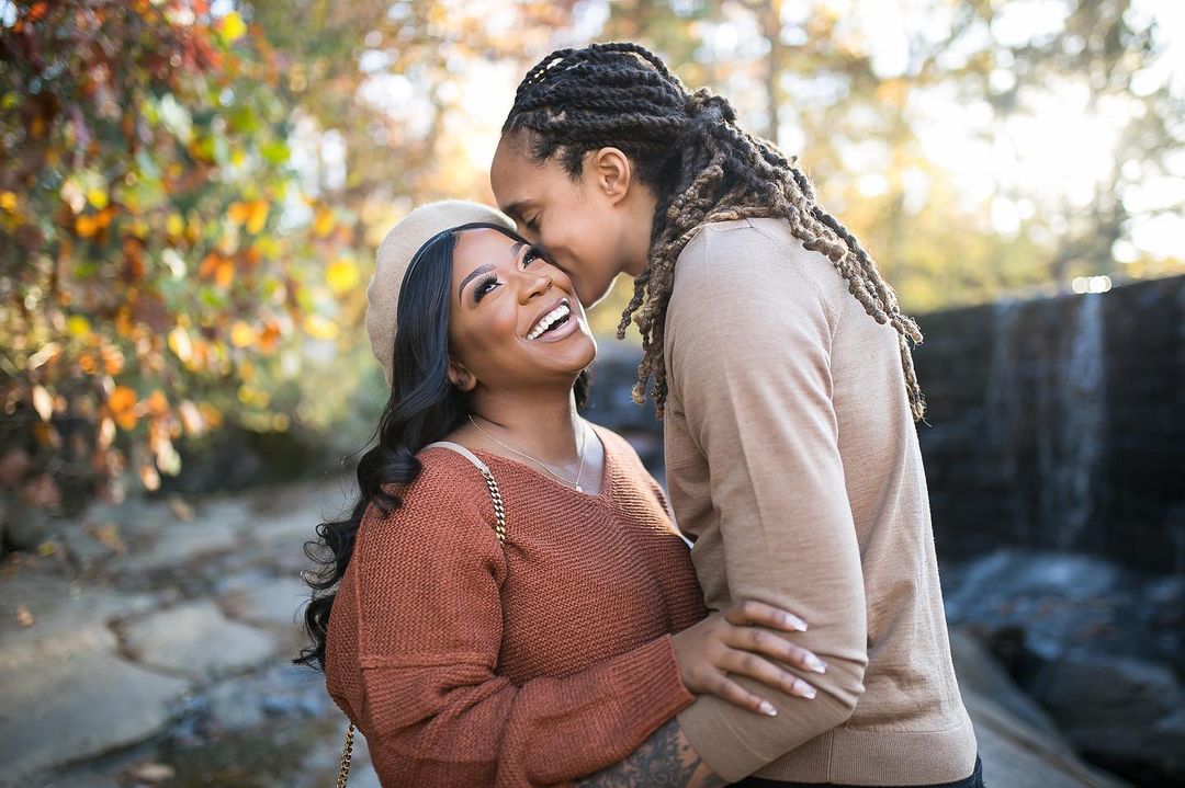 Brittney Griner is back home and wife Cherelle is over the moon