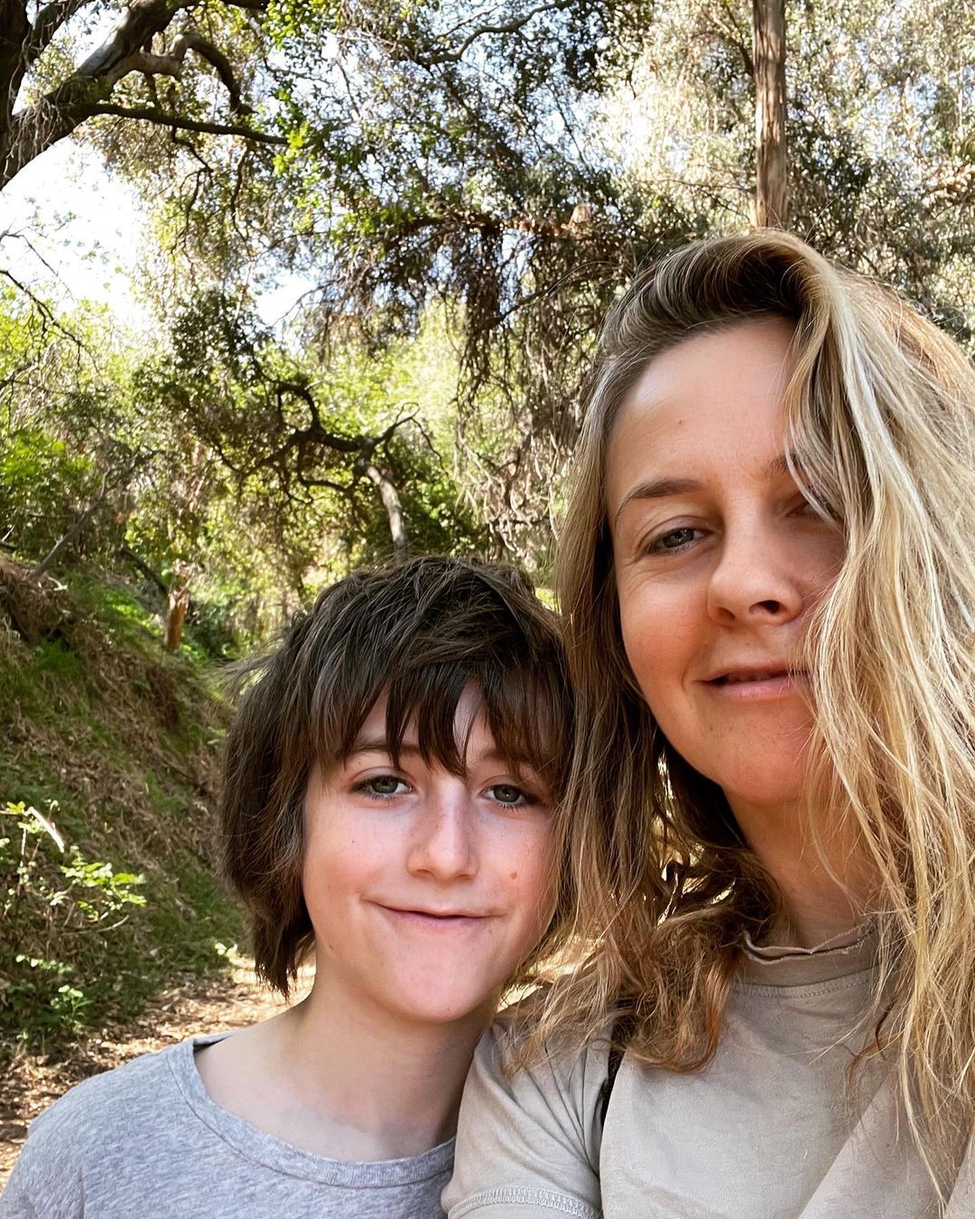 Alicia Silverstone and son Bear