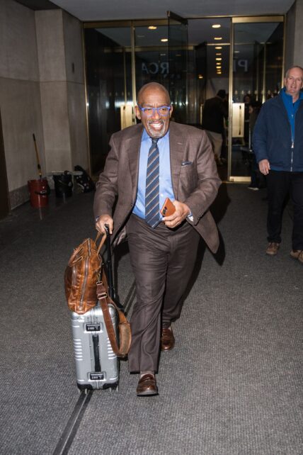 Al Roker is seen leaving the Today Show.