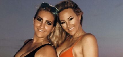 Kindly Myers and Kelly Danielle pose in bikinis