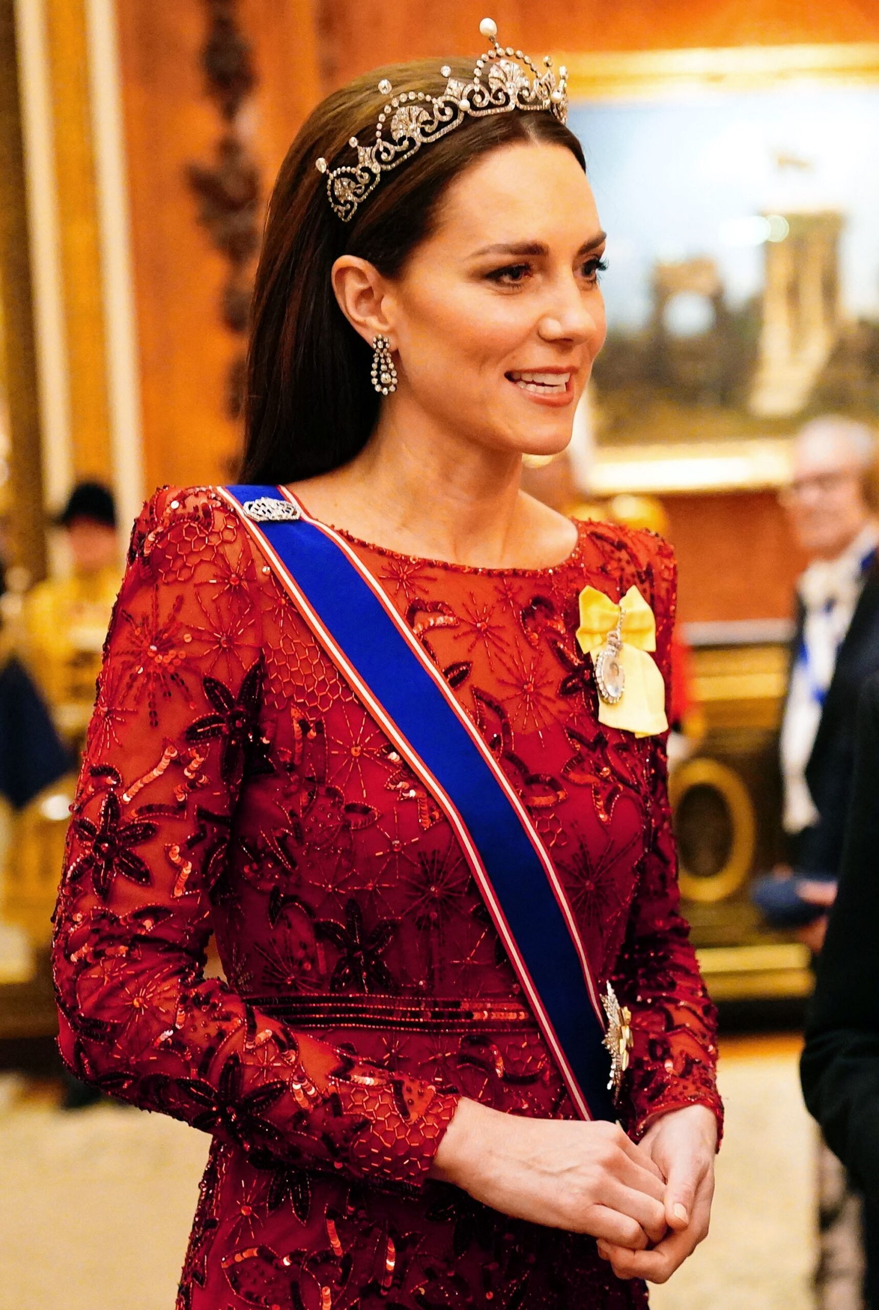 Kate Middleton wearing a tiara