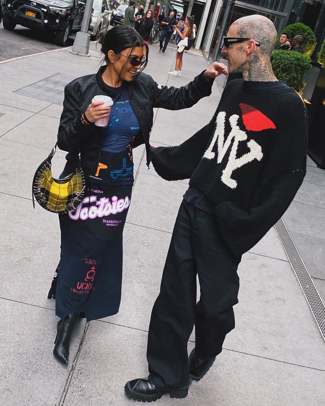 Kourtney Kardashian & Travis Barker Blesses The City Of New York With Their Love
