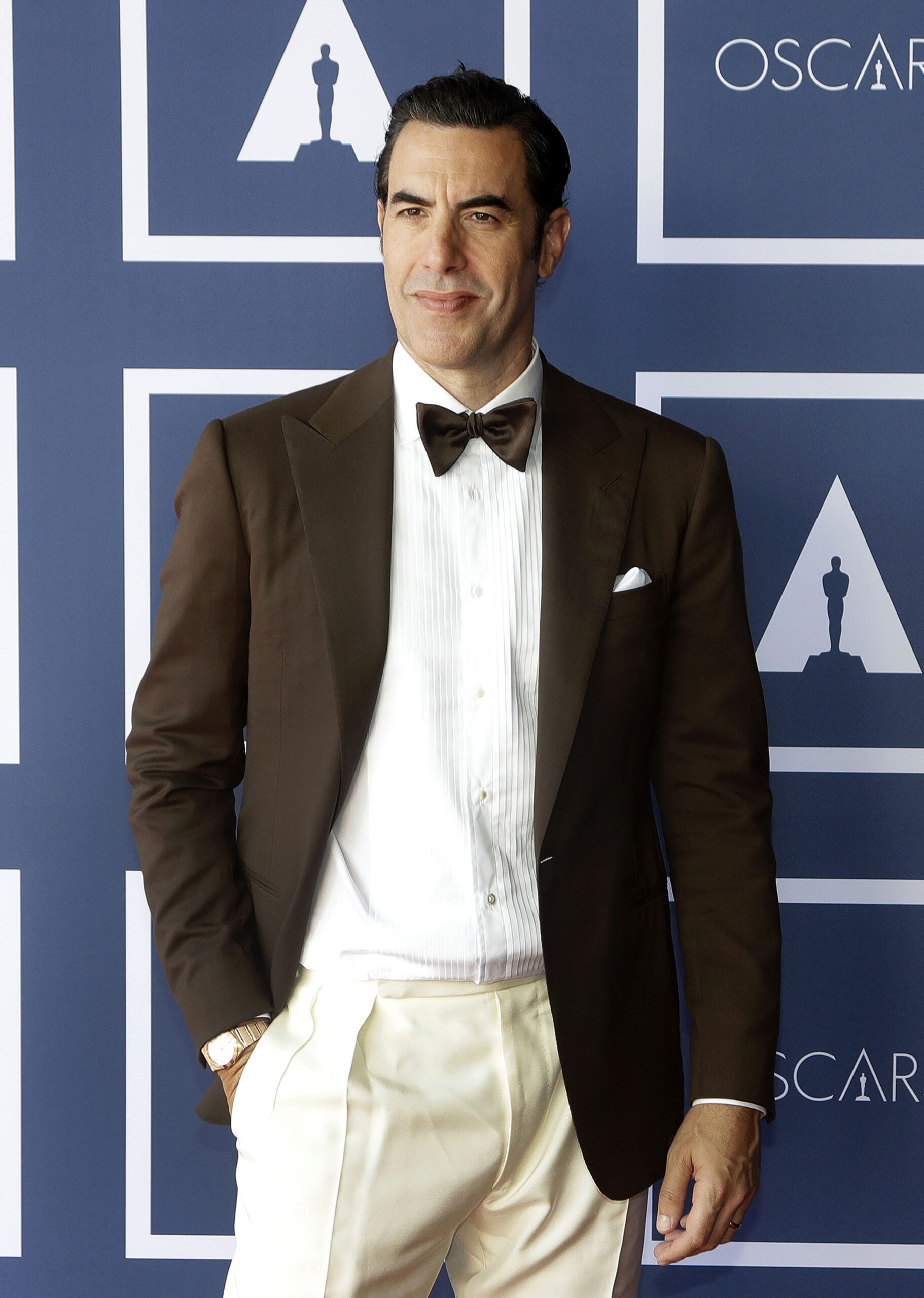 Sacha Baron Cohen at the 93rd Annual Academy Awards