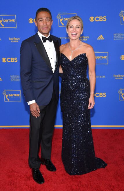 Amy Robach, T.J. Holmes at the Daytime Emmy Awards