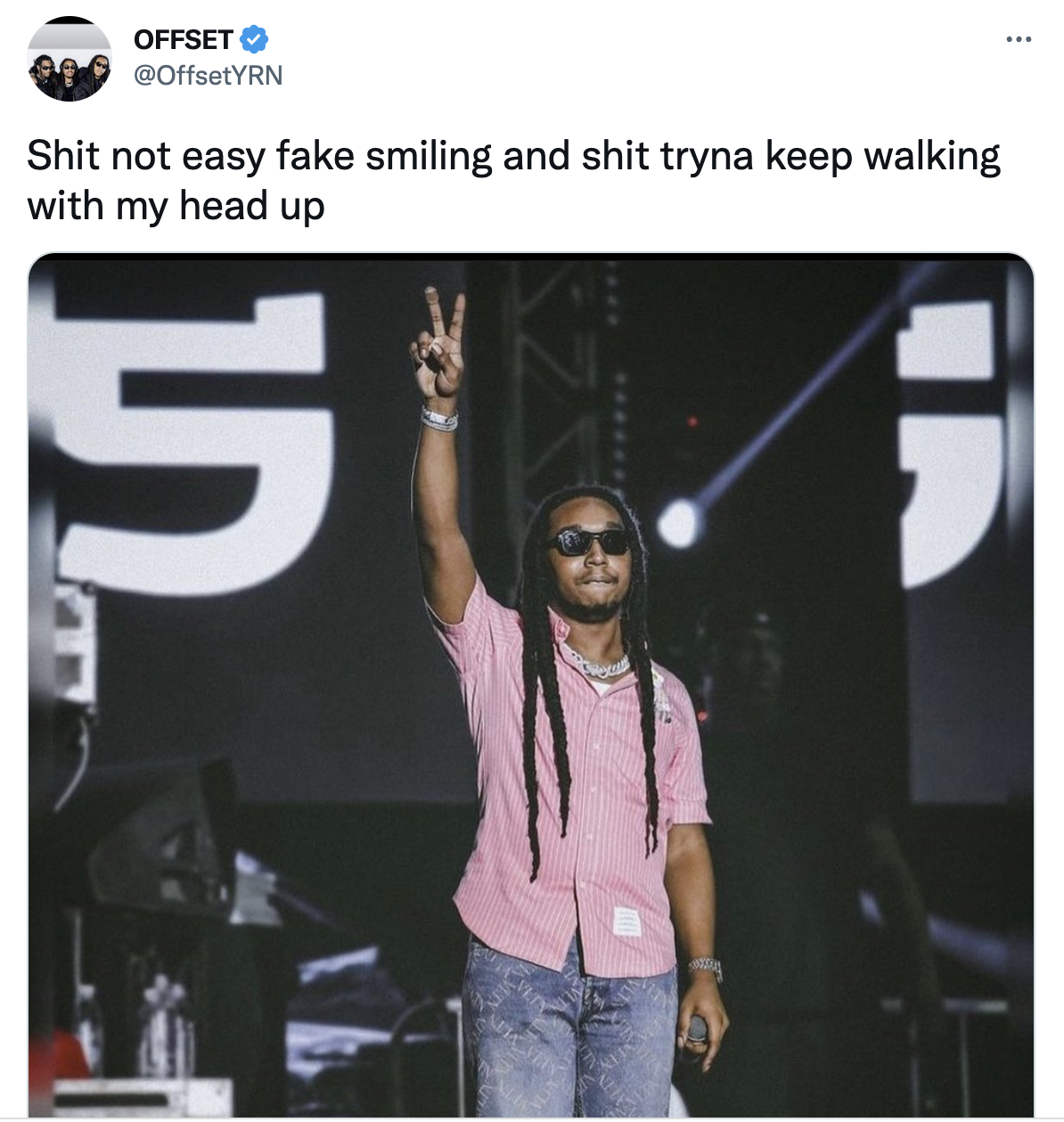 Offset Post Emotional Message About Takeoff, Followers Slam His Grief As 'Fake'