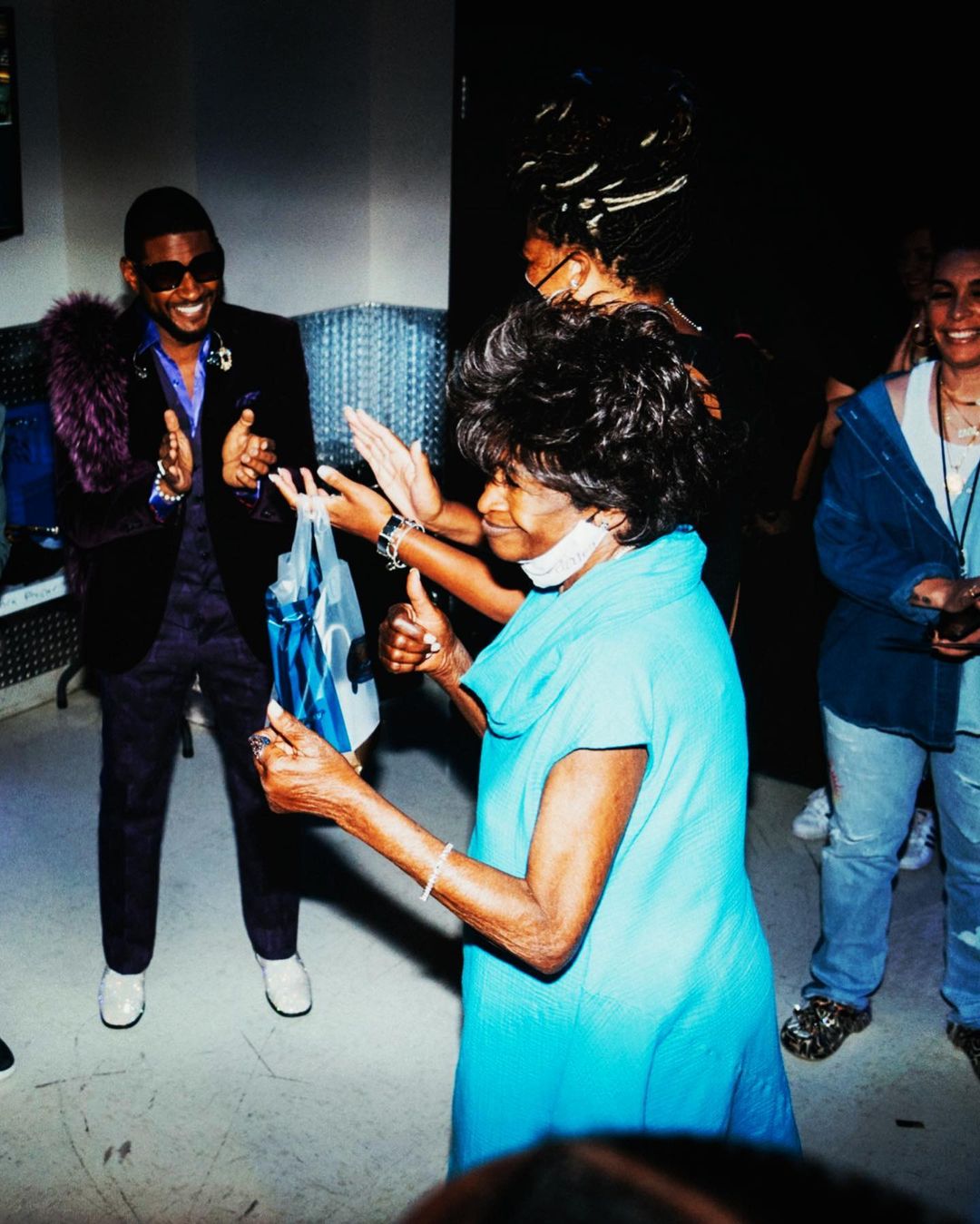 Usher's post on his Instagram page