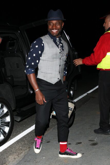 Taye Diggs is spotted going to Jennifer Klein apos s holiday party