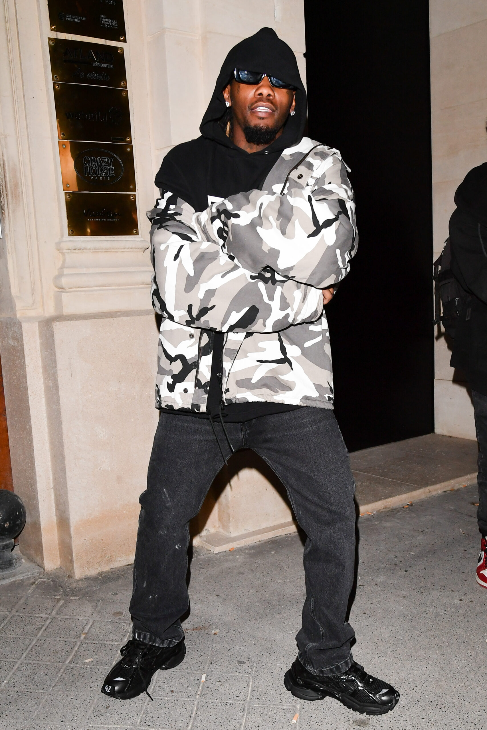 Cardi B is seen at the Balenciaga store