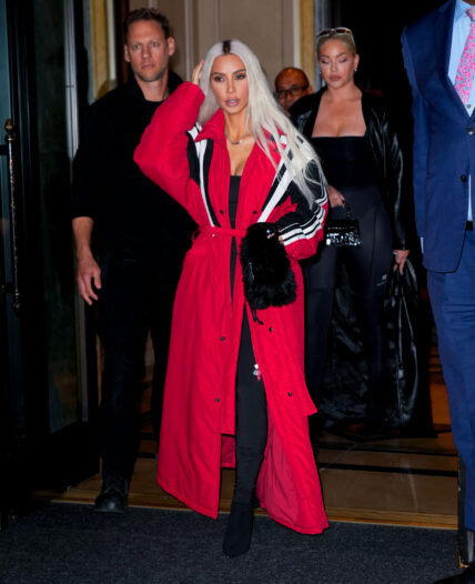 Kim Kardashian heads out of her hotel in New York