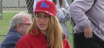 Shakira the best cheerleader for her son Milan in his last baseball match in Barcelona