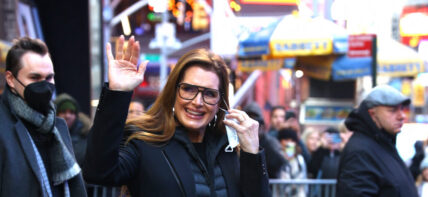 Brooke Shields seen leaving Good Morning America