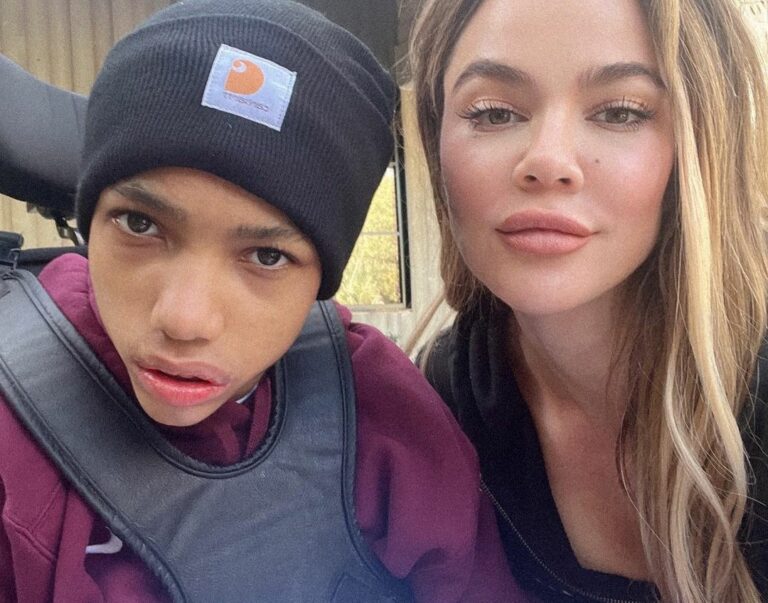 Khloé Kardashian with Amari, Tristan Thompson's younger brother