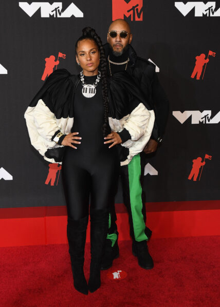 Alicia Keys & Swizz Beatz at the 2021 MTV Video Music Awards