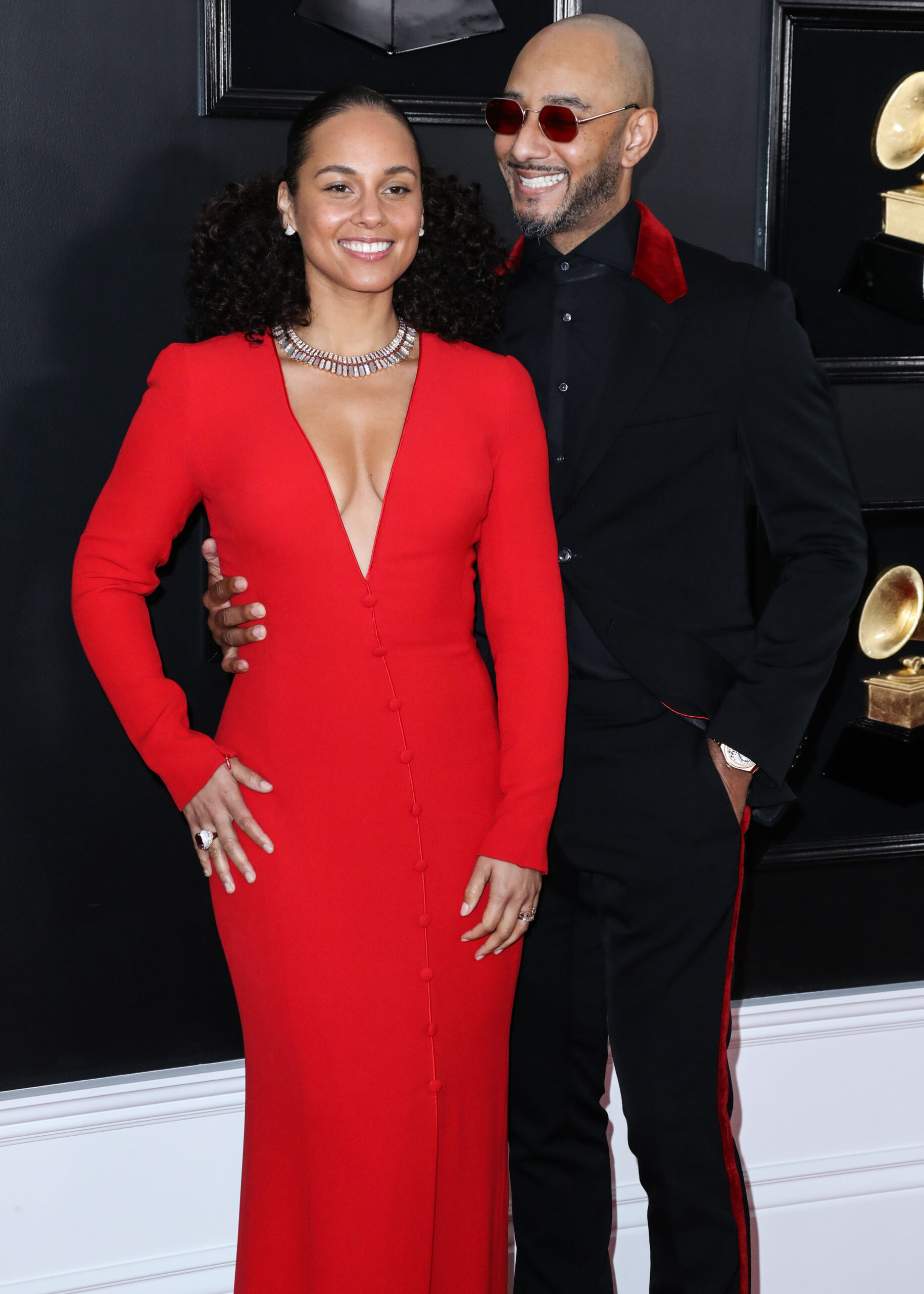 Alicia Keys & Swizz Beatz at the 61st Annual GRAMMY Awards