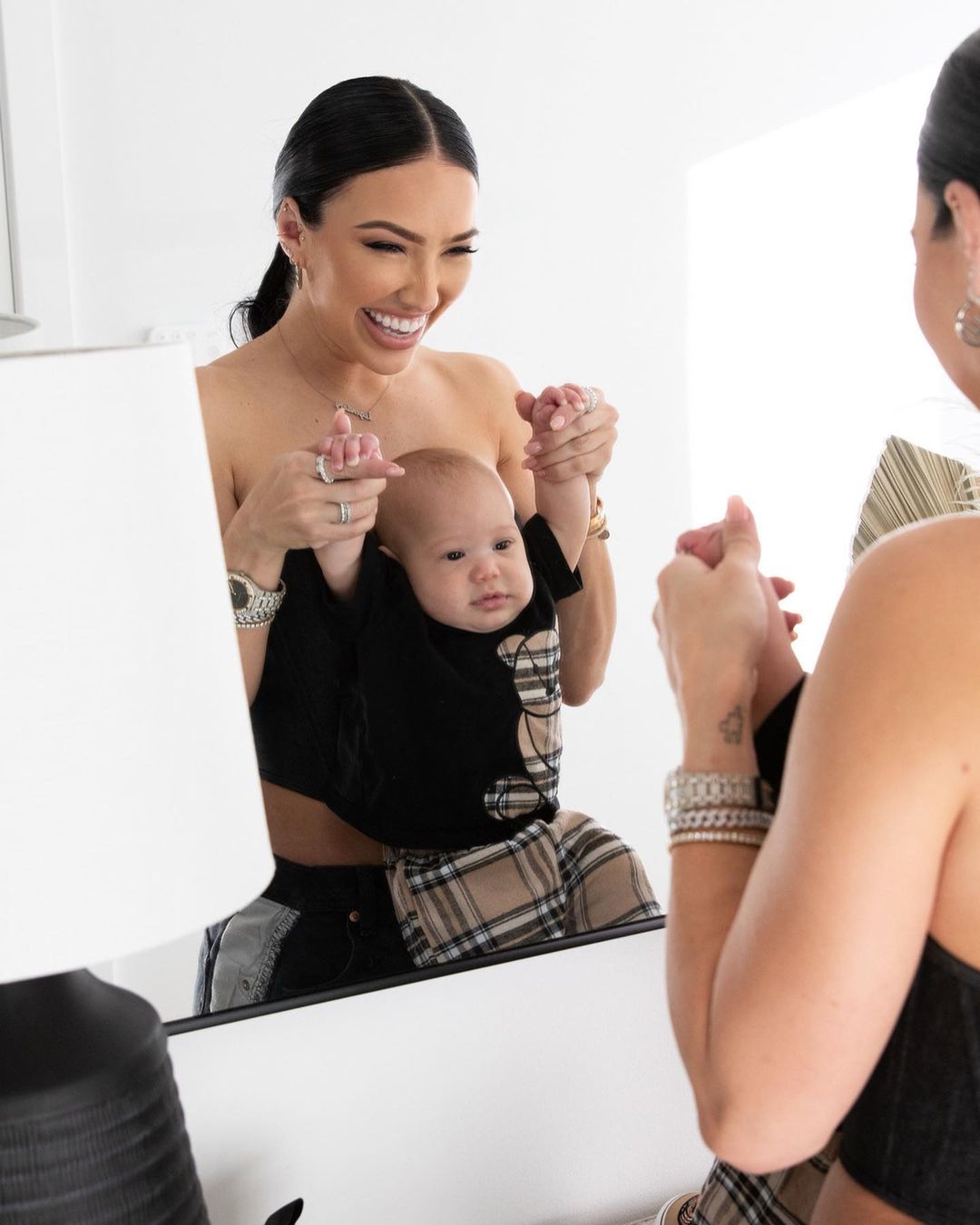 Bre Tiesi and son Legendary
