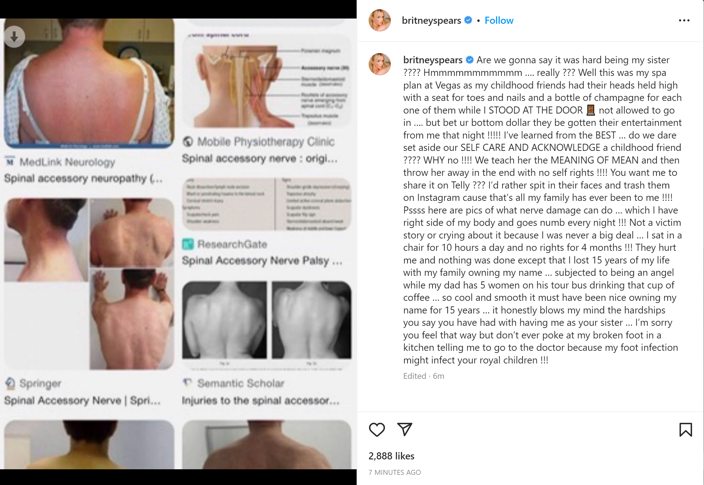 Britney Spears goes off on Jamie Lynn Spears on January 6