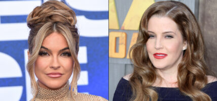 Portraits of Chrishell Stause and Lisa Marie Presley