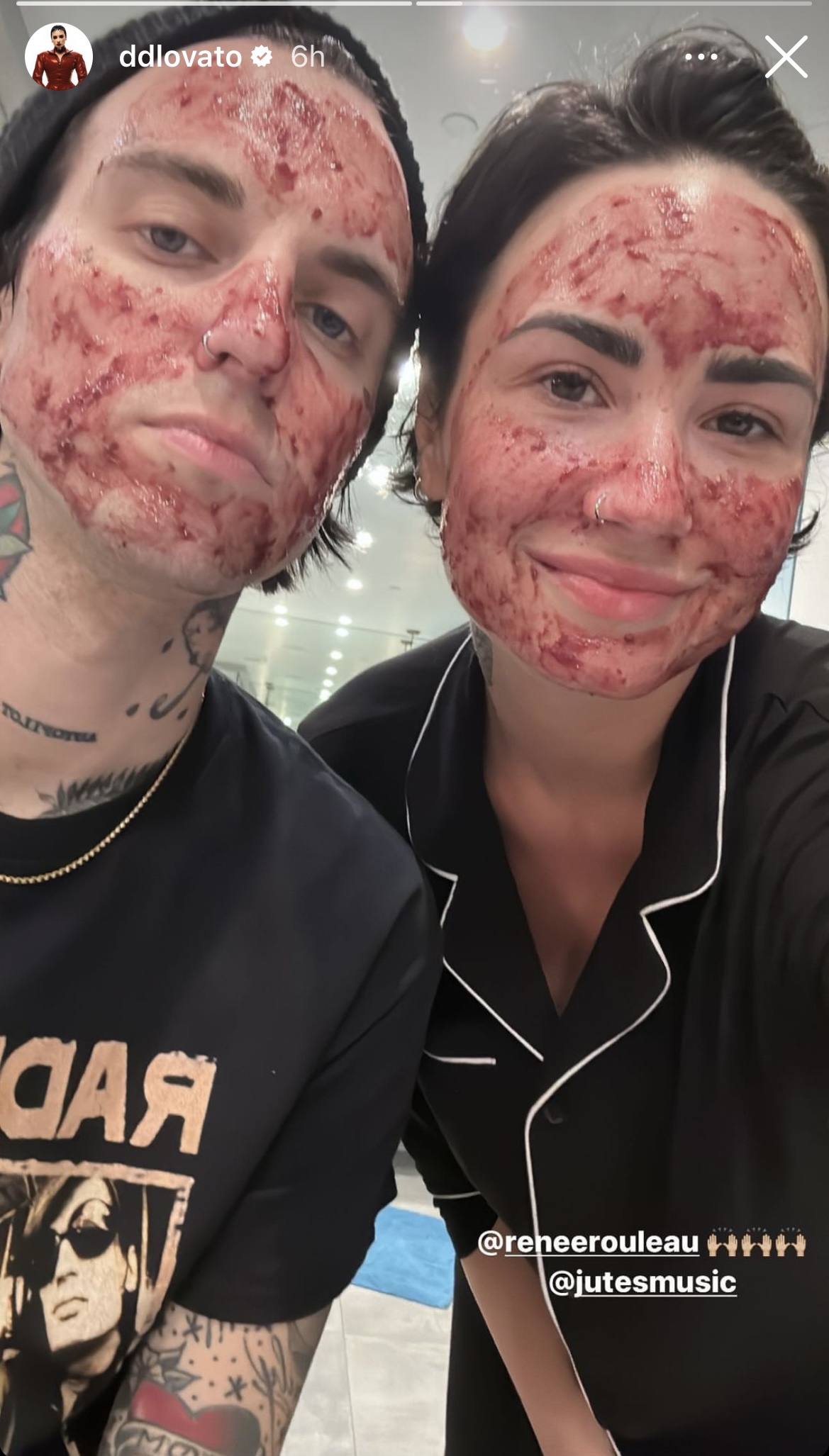 Demi Lovato and BF Jutes enjoy spa session