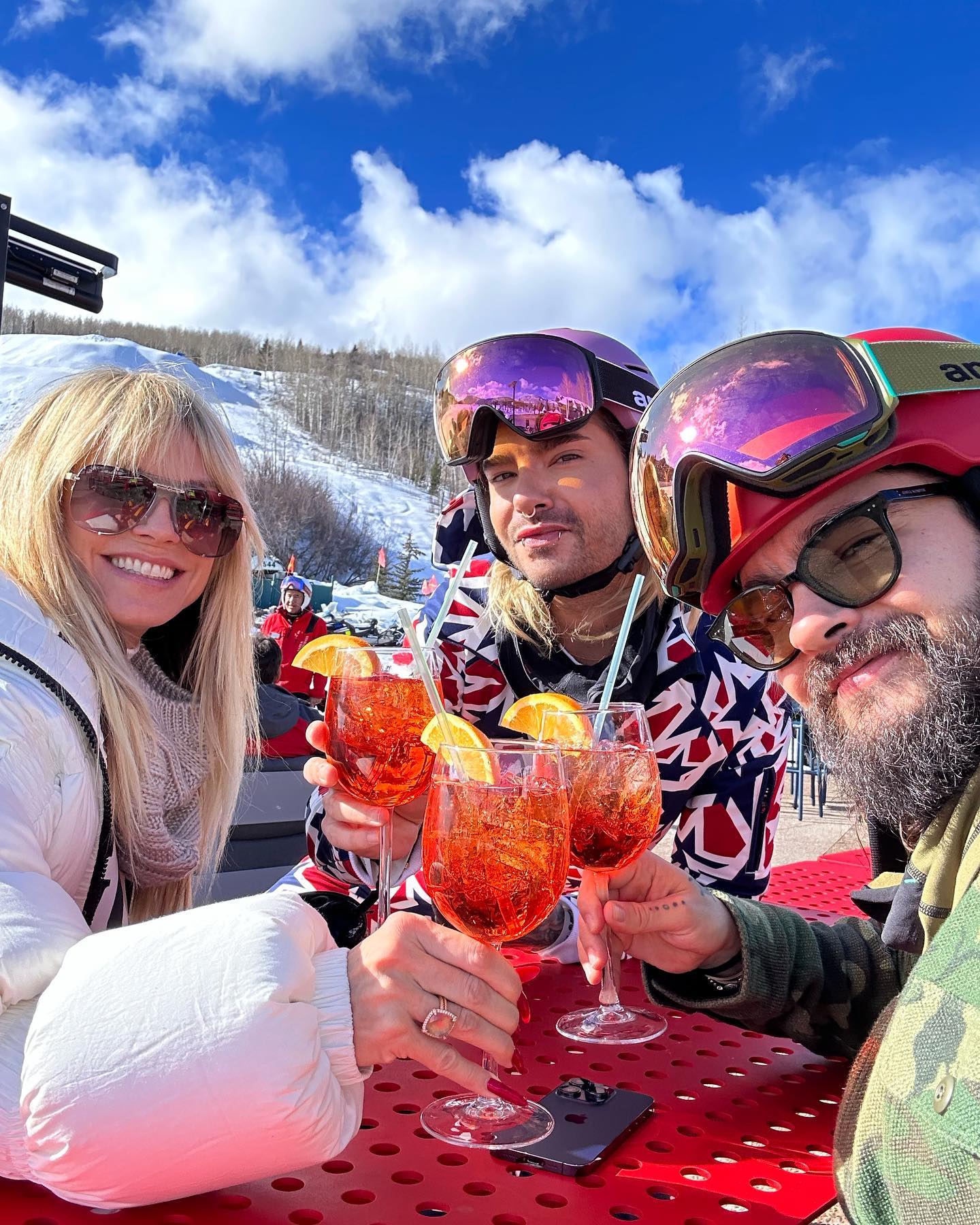Heidi Klum and Tom Kaulitz celebrate New Year's Eve with a ski trip