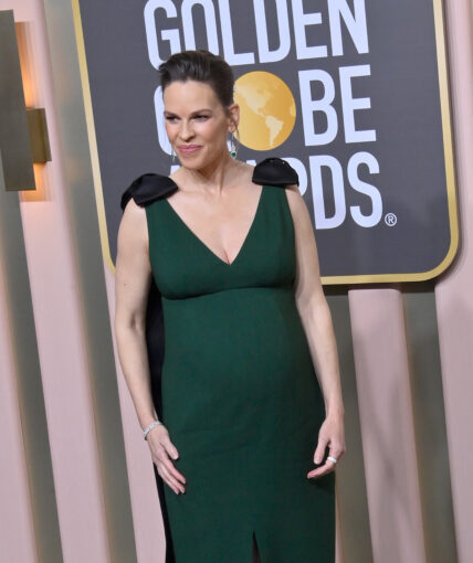 Hilary Swank Attends the Golden Globe Awards in Beverly Hills