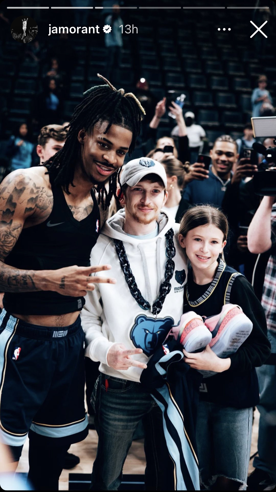 Ja Morant and Ellie Hughes