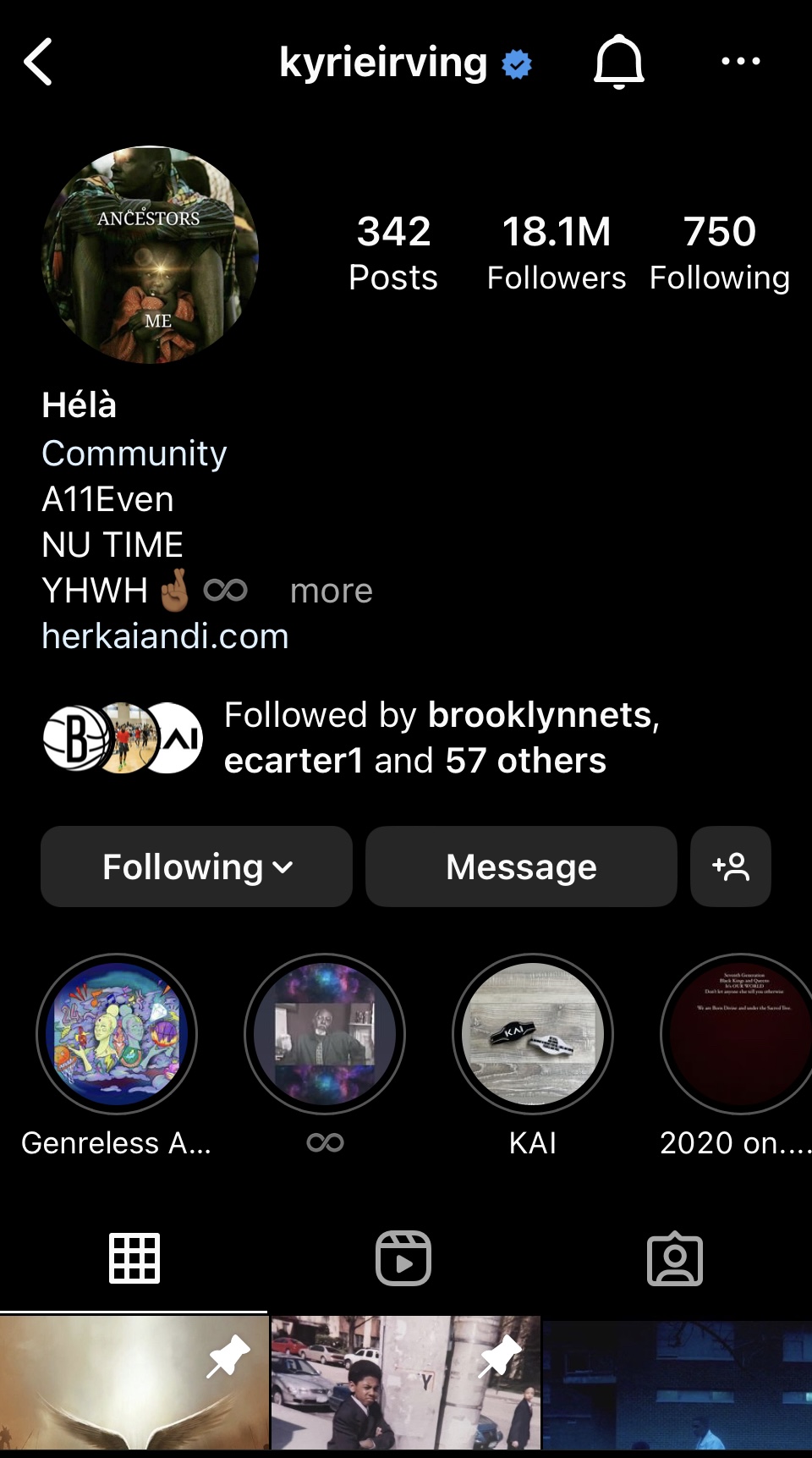 Kyrie Irving Instagram