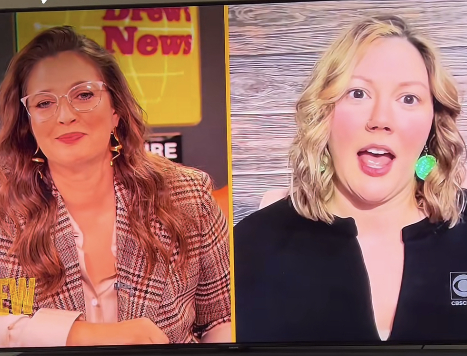 Drew Barrymore and Emily on TikTok