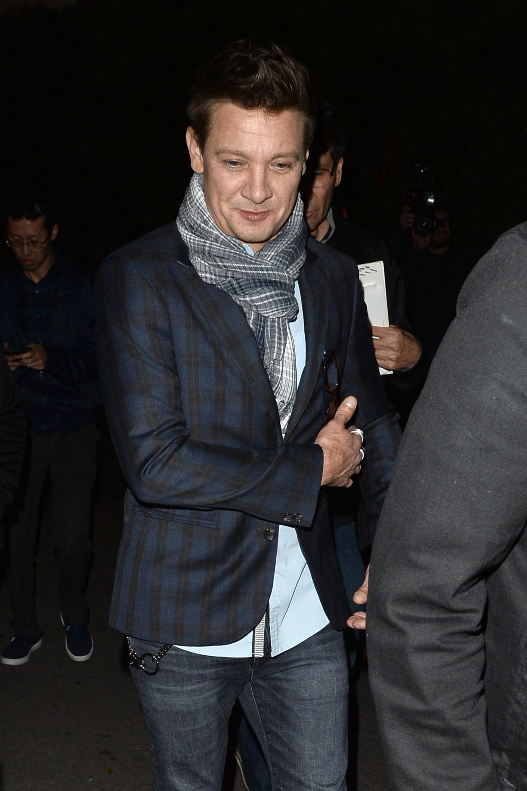 Jeremy Renner Leaves The Opening of Sugar Taco in west Hollywood