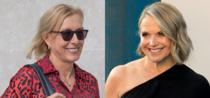 Portraits of Katie Couric and Martina Navratilova