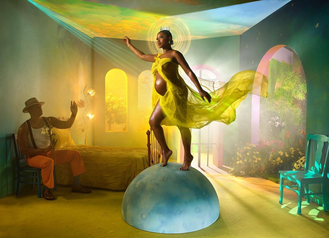 Keke Palmer's maternity-shoot