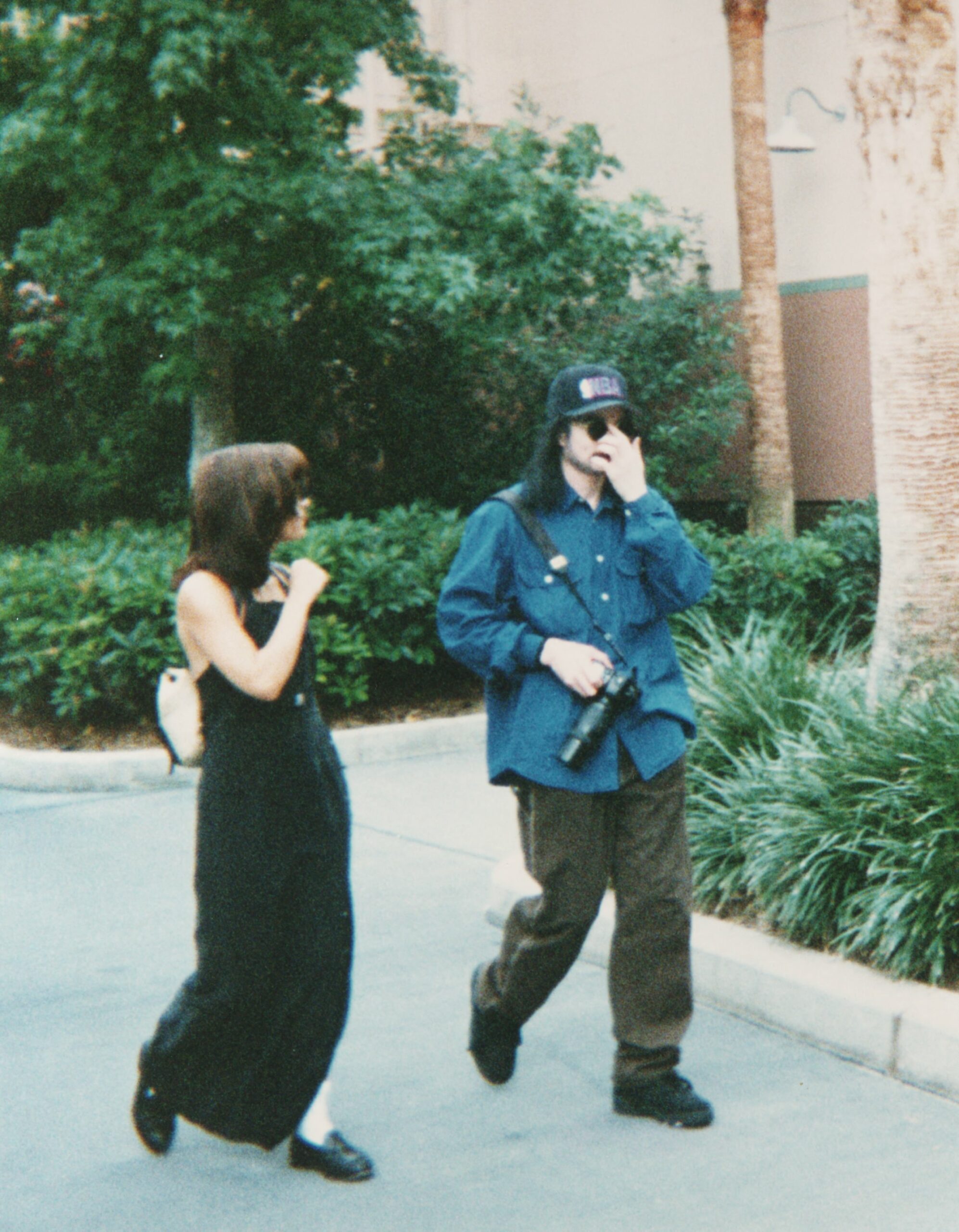 Michael Jackson and his wife Lisa Marie Presley