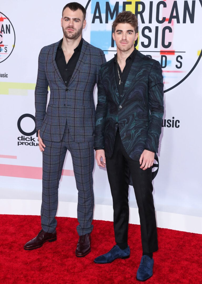 The Chainsmokers at the American Music Awards red carpet event