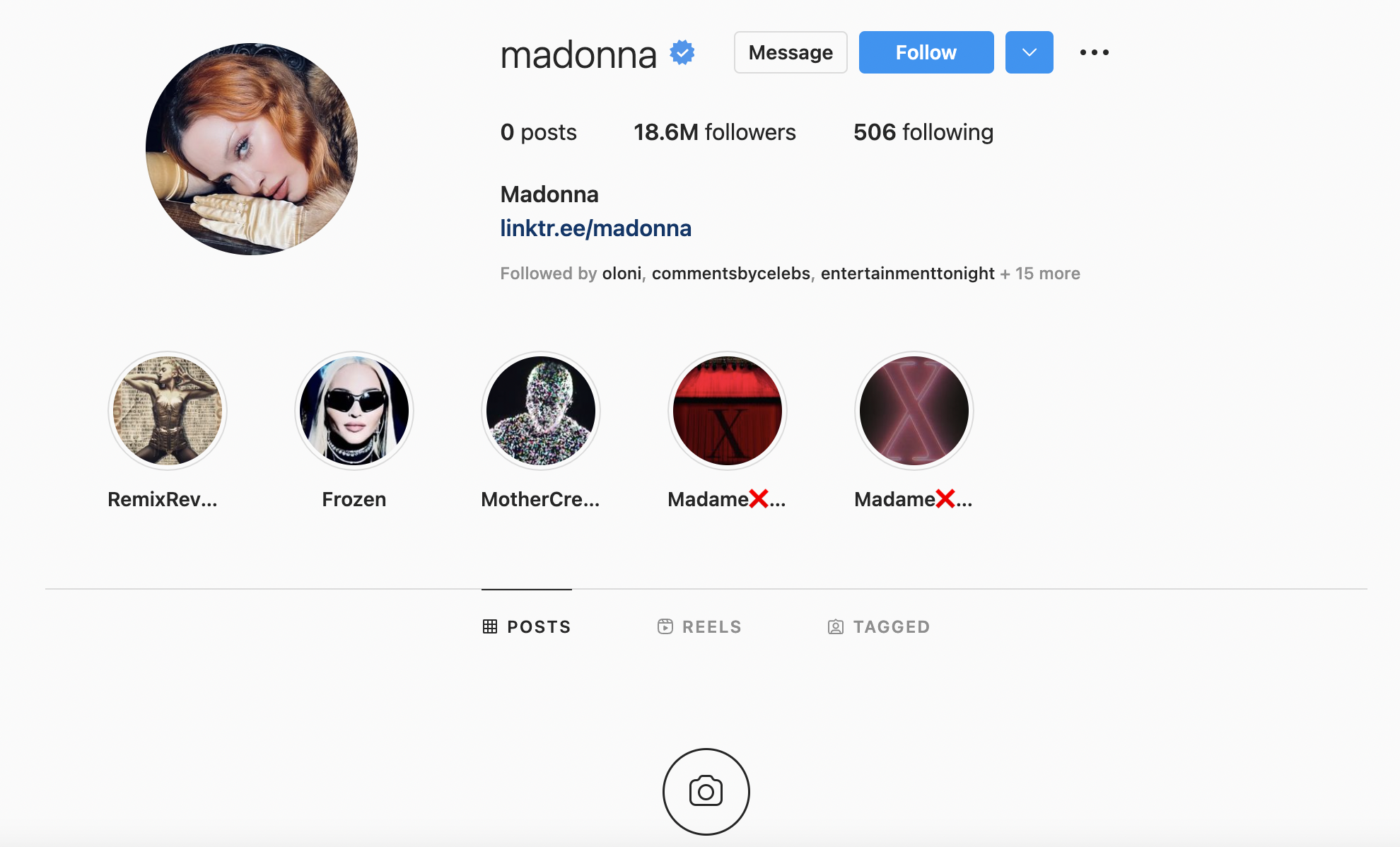 Madonna deletes Instagram posts